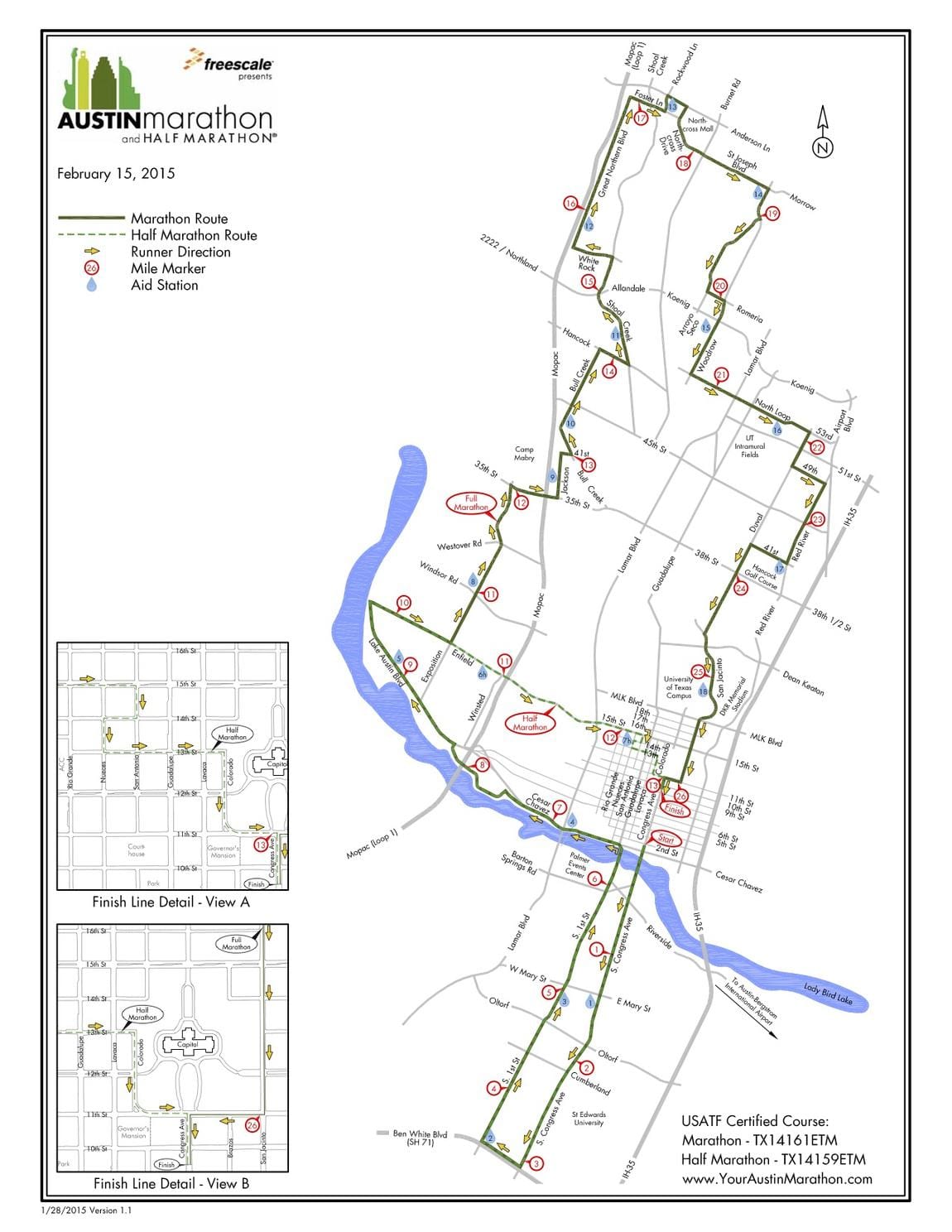 mapa Austin maratoia ikastaroa