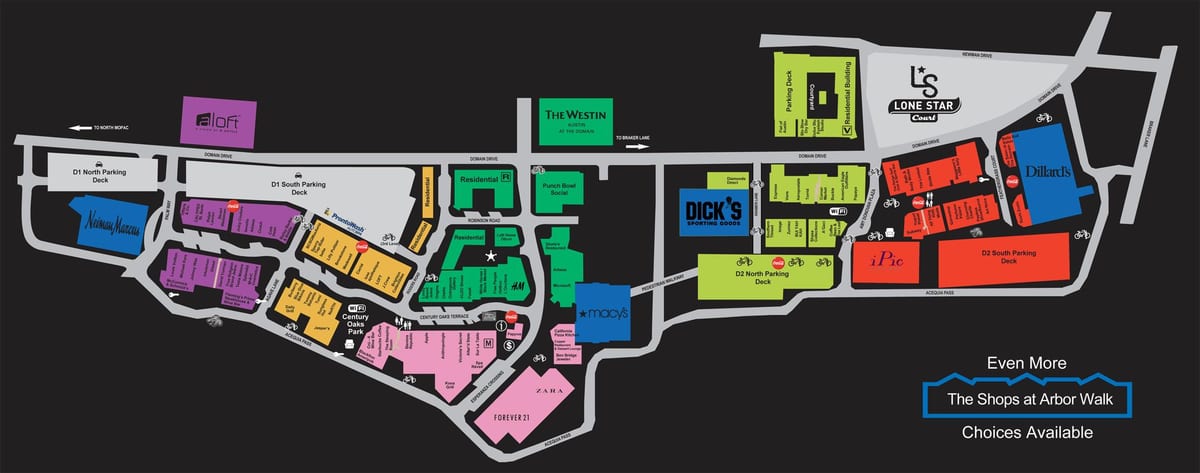 Austin domeinu mapa