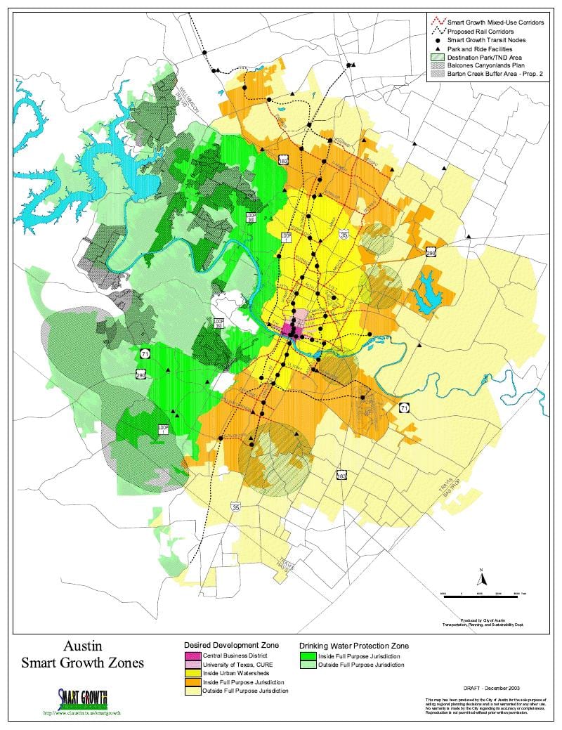 Austin garapen mapa