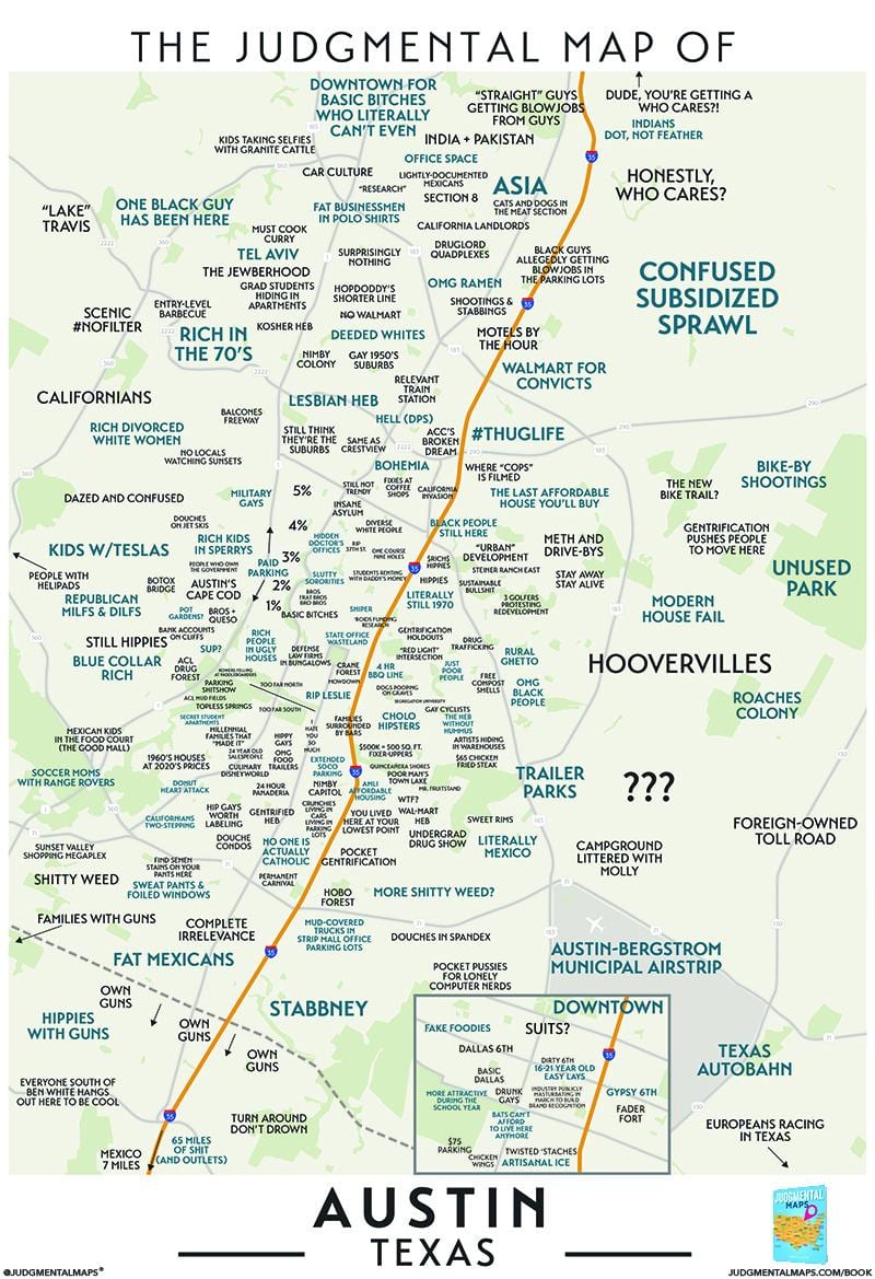 judgmental mapa Austin